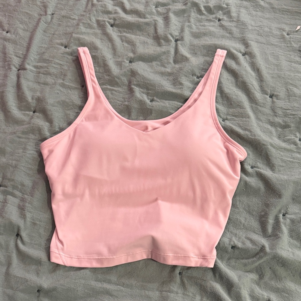 Pink Tank Crop Top
